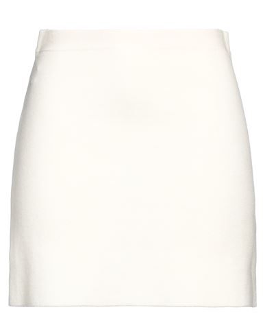 Khaite Woman Mini Skirt Ivory Size M Wool, Polyamide