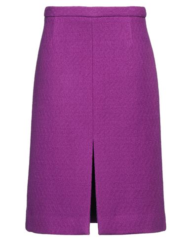 DRIES VAN NOTEN DRIES VAN NOTEN WOMAN MIDI SKIRT MAUVE SIZE 8 WOOL, POLYAMIDE 