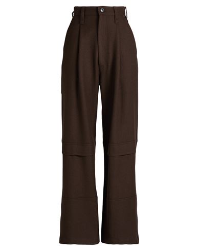 Ami Alexandre Mattiussi Woman Pants Dark Brown Size M Wool In Brown