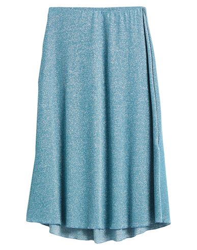 Toy G. Woman Midi Skirt Deep Teal Size L Viscose, Polyester, Elastane