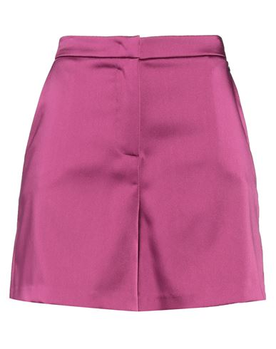 Rebel Queen By Liu •jo Woman Shorts & Bermuda Shorts Garnet Size 10 Polyester, Elastane