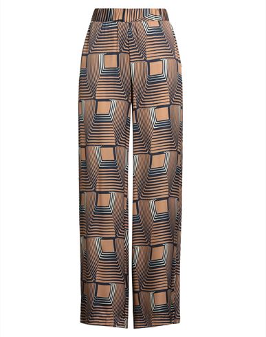 Ottod'ame Woman Pants Light Brown Size 8 Viscose In Brown