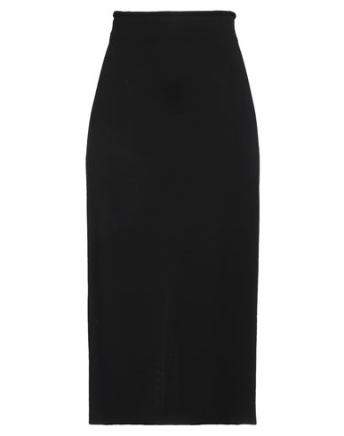Mantù Woman Midi Skirt Black Size 8 Viscose, Polyamide, Elastane
