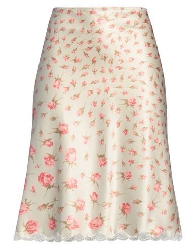 Shop Blumarine Woman Mini Skirt Ivory Size 3 Polyester, Elastane