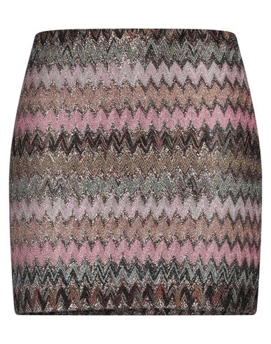 Missoni Woman Mini Skirt Lilac Size 6 Viscose, Metallic Fiber, Polyamide In Multi