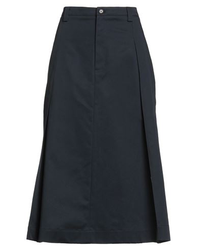 Sibel Saral Woman Midi Skirt Midnight Blue Size L Cotton