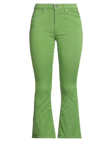 Dondup Woman Jeans Green Size 28 Cotton, Elastomultiester, Elastane In Green