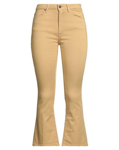 Dondup Woman Jeans Mustard Size 28 Cotton, Elastomultiester, Elastane In Multi