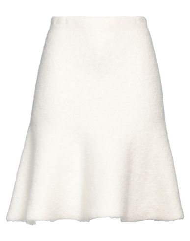 Fabiana Filippi Woman Mini Skirt Ivory Size 6 Cashmere, Elastane, Silk, Viscose, Polyester