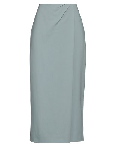 Windsor . Woman Midi Skirt Turquoise Size 8 Virgin Wool
