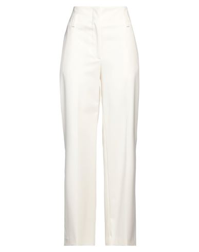 Paul Smith Woman Pants Cream Size 8 Wool, Elastane