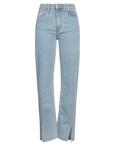 LES COYOTES DE PARIS LES COYOTES DE PARIS WOMAN JEANS BLUE SIZE 29 COTTON, RECYCLED COTTON 