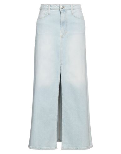 Shaft Woman Denim Skirt Blue Size 28 Cotton, Elastane