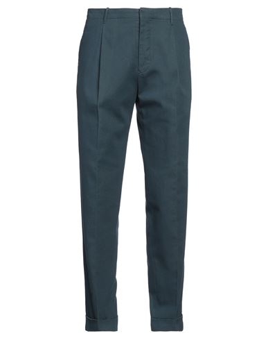 Incotex Man Pants Deep Teal Size 38 Cotton