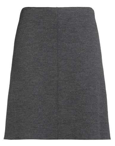 Rosso35 Woman Mini Skirt Grey Size 10 Virgin Wool, Polyamide In Gray