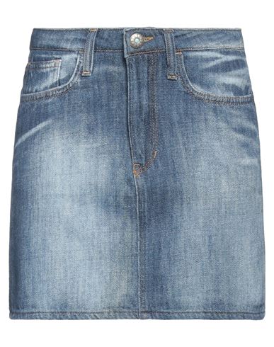 Shaft Woman Denim Skirt Blue Size 28 Cotton, Elastane