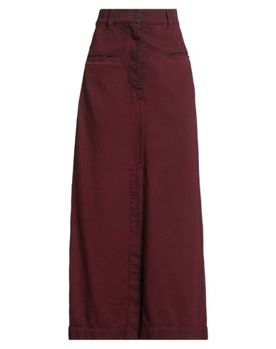 Uma Wang Woman Maxi Skirt Burgundy Size Xs Cotton In Red
