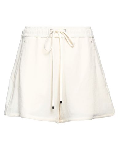 Low Classic Woman Shorts & Bermuda Shorts Cream Size L Polyester