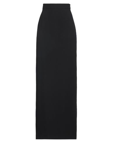 Nina Ricci Woman Maxi Skirt Black Size 12 Acetate, Viscose