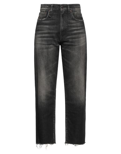 R13 Woman Jeans Black Size 29 Cotton, Elastomultiester