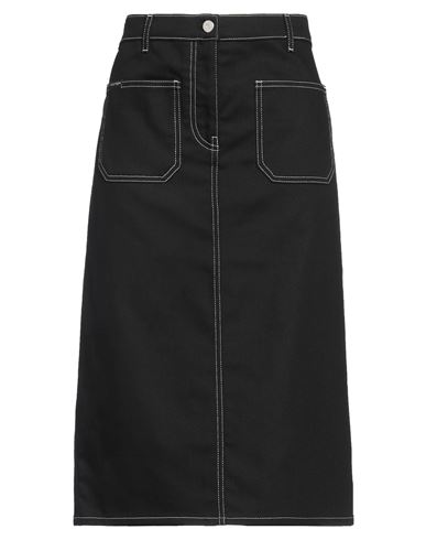 Courrèges Courreges Woman Denim Skirt Black Size 28 Cotton, Elastane