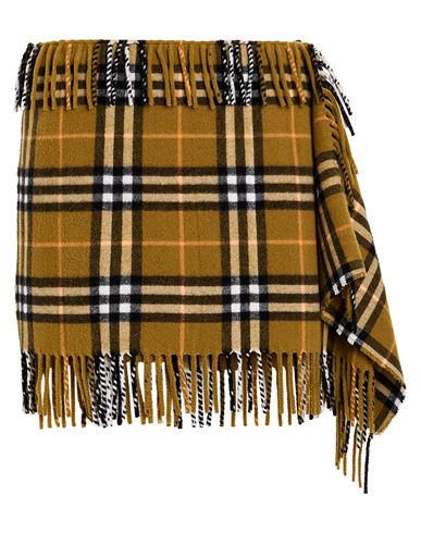 Burberry Prorsum Woman Mini Skirt Military Green Size M Wool, Cashmere