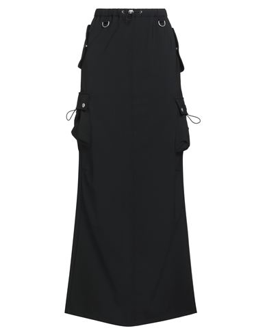 Coperni Woman Maxi Skirt Black Size 8 Polyester, Wool, Elastane