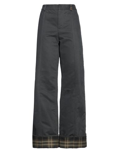 Burberry Prorsum Woman Pants Charcoal Size 6 Cotton, Polyamide