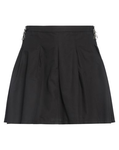 Our Legacy Woman Mini Skirt Black Size 12 Cotton, Cupro