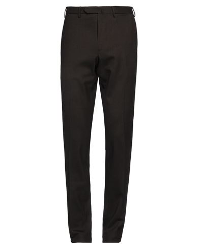 Santaniello Il Viaggiatore Man Pants Dark Brown Size 36 Wool, Polyester, Elastane