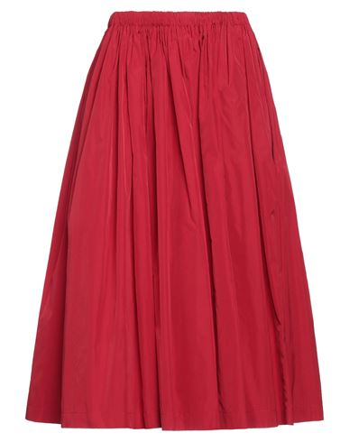 Red Valentino Woman Midi Skirt Red Size 6 Polyester