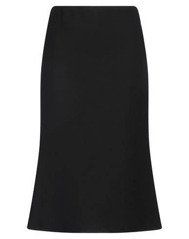 VALENTINO VALENTINO GARAVANI WOMAN MIDI SKIRT BLACK SIZE 4 VIRGIN WOOL, SILK 