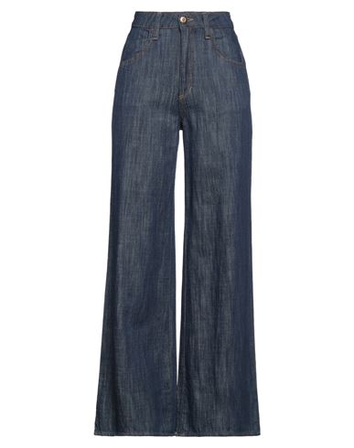 Shaft Woman Jeans Blue Size 32 Cotton, Elastane
