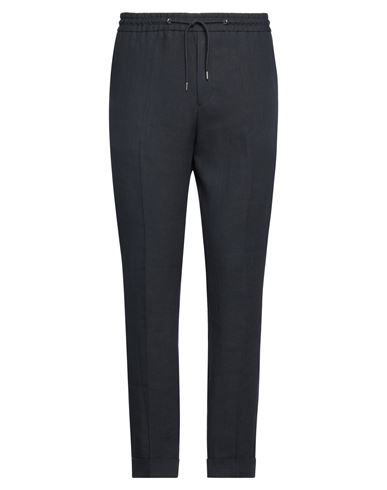 Paul Smith Man Pants Midnight Blue Size 34 Linen