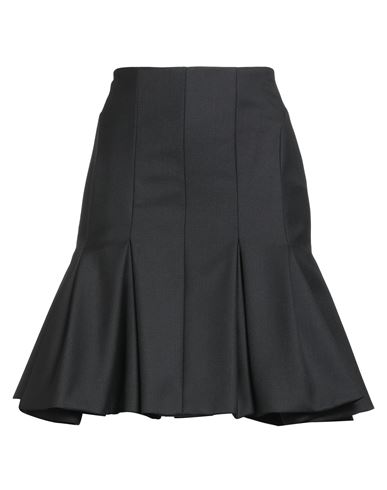 Nina Ricci Woman Mini Skirt Black Size 8 Wool In Black