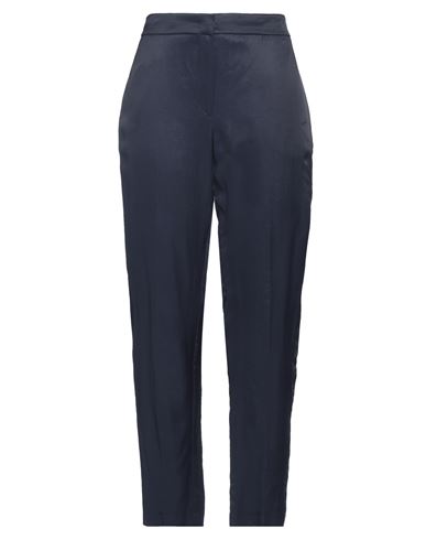 Balti _ Woman Pants Midnight Blue Size L Viscose, Linen