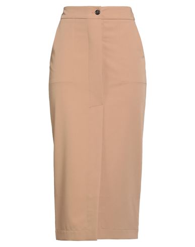 Pinko Woman Midi Skirt Sand Size 4 Polyester, Viscose, Elastane In Pink