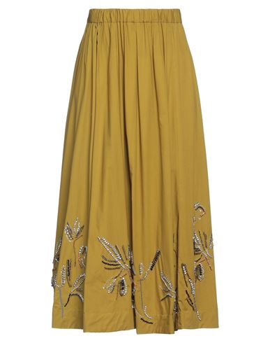 Falda midi Mujer Caqui 0,1 Mujer