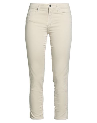 Armani Exchange Woman Pants Beige Size 31 Cotton, Elastane