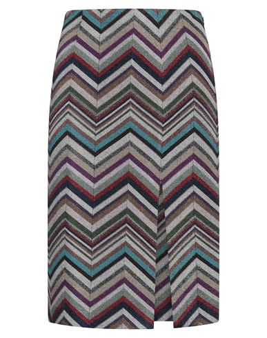 Missoni Woman Midi Skirt Purple Size 12 Wool, Viscose, Cupro