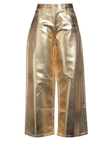 Ganni Woman Jeans Gold Size 28 Organic Cotton