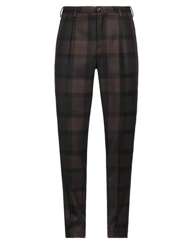 Incotex Man Pants Dark Brown Size 32 Virgin Wool In Brown