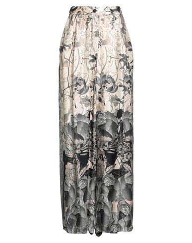 Zahjr Woman Pants Beige Size M Viscose, Polyester