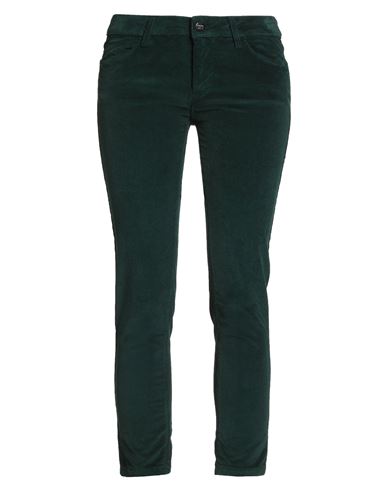Fracomina Jeans Woman Pants Dark Green Size 31 Cotton, Modal, Elastane In Green