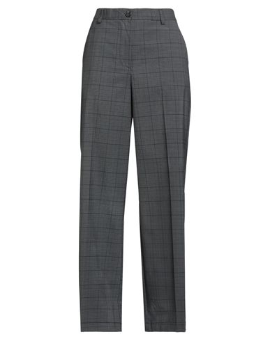Solotre Woman Pants Black Size 10 Polyester, Elastane, Viscose