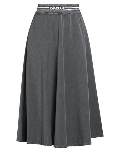 GAELLE PARIS GAËLLE PARIS WOMAN MIDI SKIRT LEAD SIZE 4 POLYESTER, VISCOSE, ELASTANE, POLYAMIDE 