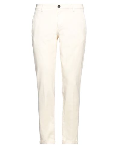 Clark Man Pants Cream Size 38 Cotton, Elastane