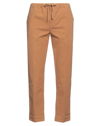 CLARK CLARK MAN PANTS CAMEL SIZE 34 COTTON, ELASTANE 