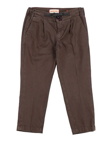 Baronio Toddler Boy Pants Brown Size 5 Cotton, Elastane In Brown