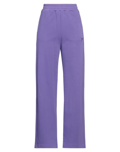 Dondup Woman Pants Purple Size L Cotton, Polyester